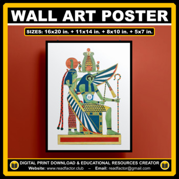 Preview of Ancient Egypt Wall Art Posters Decor - 5 Different Posters in Multiple Sizes
