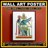 Ancient Egypt Wall Art Posters Decor - 5 Different Posters