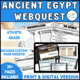 Ancient Egypt WebQuest - Print and Digital