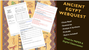 Preview of Ancient Egypt Webquest