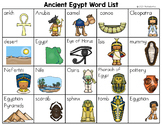 Ancient Egypt Word List - Writing Center