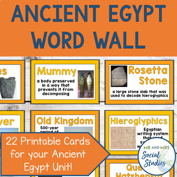 Preview of Ancient Egypt Word Wall