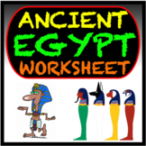 Ancient Egypt Worksheet: Geography, Religion, Government (CCLS)