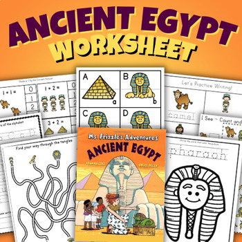 Preview of Ancient Egypt Worksheets Tutankhamun Activity Sheets