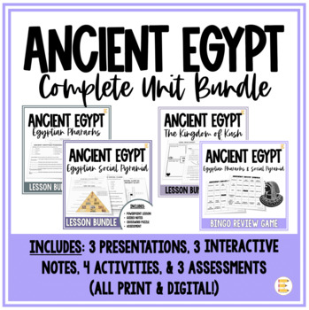Preview of Ancient Egypt World History Unit Bundle - Ancient Civilizations