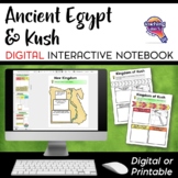 Ancient Egypt and Kush DIGITAL Interactive Notebook Unit 