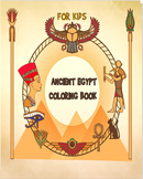 Ancient Egypt coloring book for kids 3-8 ages