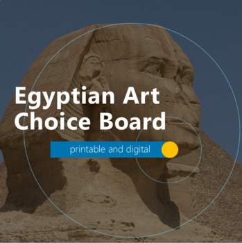 Preview of Ancient Egyptian Art Choice Boards Activity | Ancient Egypt 