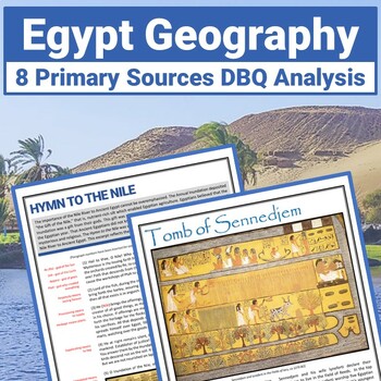 Preview of Ancient Egyptian Art and Egypt Geography Nile River Primary Source DBQ Activity