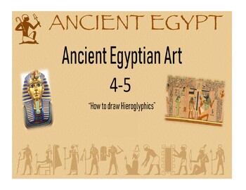 Ancient Egyptian Art for 4-5 - How to draw Hieroglyphics by Jillbus