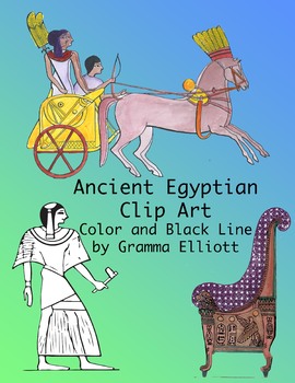 Preview of Ancient Egyptian Clip Art - Realistic History - 300 dpi PNG