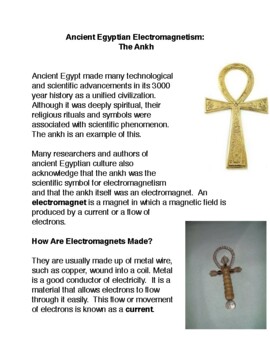 Preview of Ancient Egyptian Electromagnetism:   The Ankh PDF