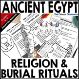 Ancient Egypt Activities on Religion with Gods, Mummies, &