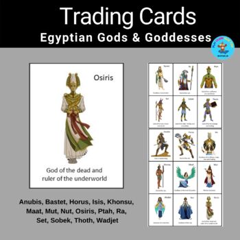 Preview of Ancient Egyptian Gods and Goddesses - trading cards #1