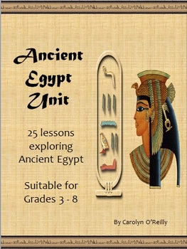Preview of Ancient Egyptian History - 25 lessons including vocab, games, Gods and more!