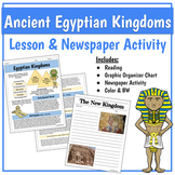 Ancient Egyptian Kingdoms: Lesson and Newspaper Activity