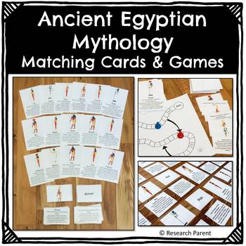 Preview of Ancient Egyptian Mythology Matching Cards and Games