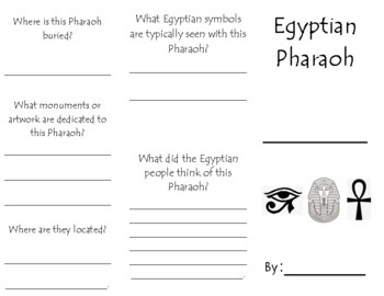 Preview of Ancient Egyptian Pharaoh Brochure