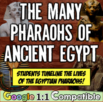 Preview of Ancient Egyptian Pharaoh Timeline Activity for the lives of Egyptian Pharaohs