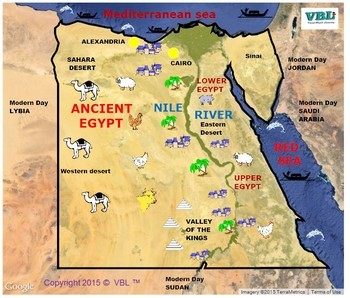 Preview of Ancient Egyptians /Map /ESL /Distant Learning/