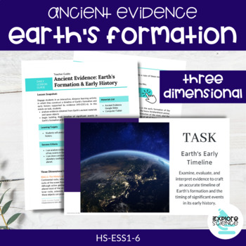 Preview of Ancient Evidence - Earth's Formation & Early History Timeline - HS-ESS1-6