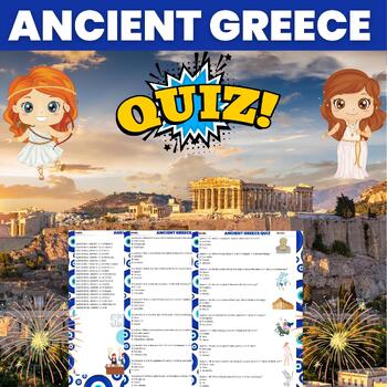 Preview of Ancient GREECE Quiz | Ancient World History & Geography Quiz for Middle School