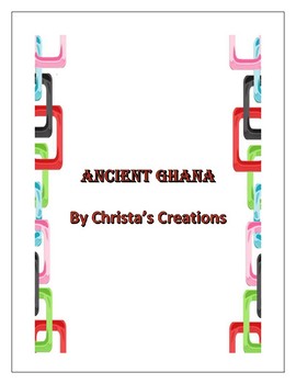 Preview of Medieval Ghana History & Activity Unit Study