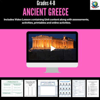 Preview of Ancient Greece - A Virtual Field Trip Back in Time for Grades 4-8
