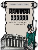Ancient Greece Activities, Worksheets, & Handouts Includes