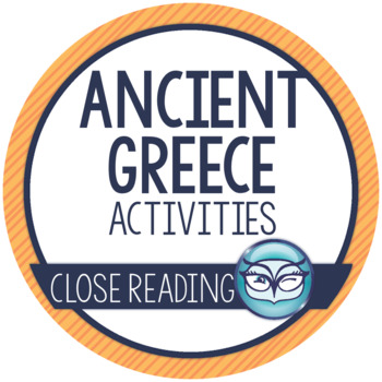 Preview of Ancient Greece Reading Activities | Greek Gods