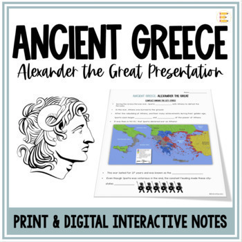 Preview of Ancient Greece Alexander the Great Google Slides ™  and Notes
