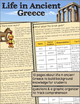 Ancient Greece for Elementary: Reading Passage - Printable & Distance ...