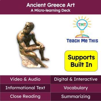 Preview of Ancient Greece Art Informational Text Reading Passage and Activities