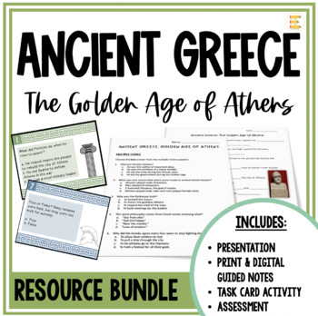 Preview of Ancient Greece Athens World History Lesson Bundle