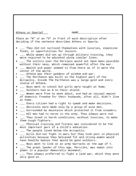 38 Athens Vs Sparta Worksheet - combining like terms worksheet