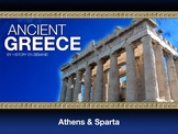 Ancient Greece Athens and Sparta PowerPoint with Guided Outline
