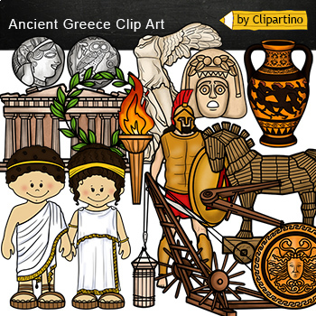 Preview of Ancient Greece Clip Art Bundle/ History clipart Commercial use