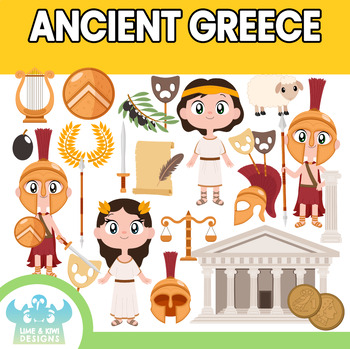 Preview of Ancient Greece Clipart (Lime and Kiwi Designs)