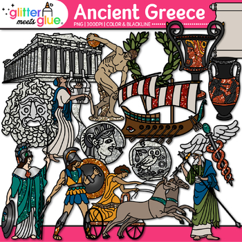 Preview of Ancient Greece Clipart: Olympics, Greek Gods, Vase Clip Art Transparent PNG