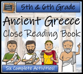 Preview of Ancient Greece Close Reading Comprehension Book | 5th Grade & 6th Grade