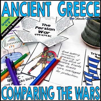 Preview of Ancient Greece Comparing the Persian and Peloponnesian Wars