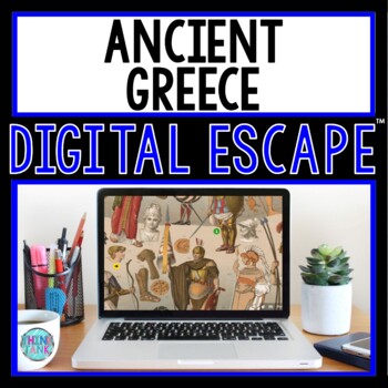 Preview of Ancient Greece DIGITAL ESCAPE ROOM for Google Drive® | Distance Learning