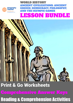 Preview of Ancient Greece: Democracy, Philosophy, and the Olympic Games (9-LESSON BUNDLE)