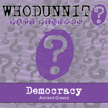 Preview of Ancient Greece Democracy Whodunnit Activity - Printable & Digital Game Options