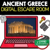 Ancient Greece Digital Escape Room, Breakout Room Test Prep