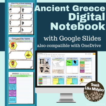 Preview of Ancient Greece Digital Interactive Notebook Activities