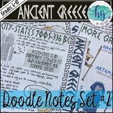 Ancient Greece Doodle Notes Set 2 for Greek City-States