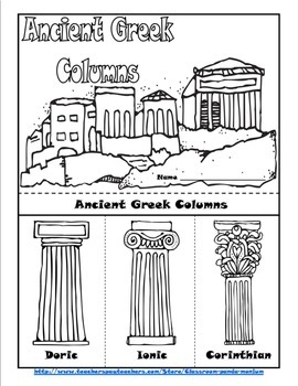 Ancient Greek Columns Flip Book by Classroom "Panda"-monium | TpT