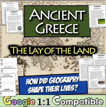Preview of Ancient Greece Geography Gallery Stations | Greek Isolation, Farming, and Growth