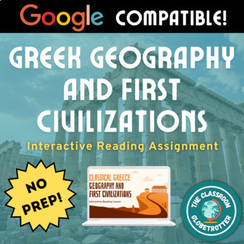 Preview of Ancient Greece Geography and First Civilizations  -  Interactive Assignment
